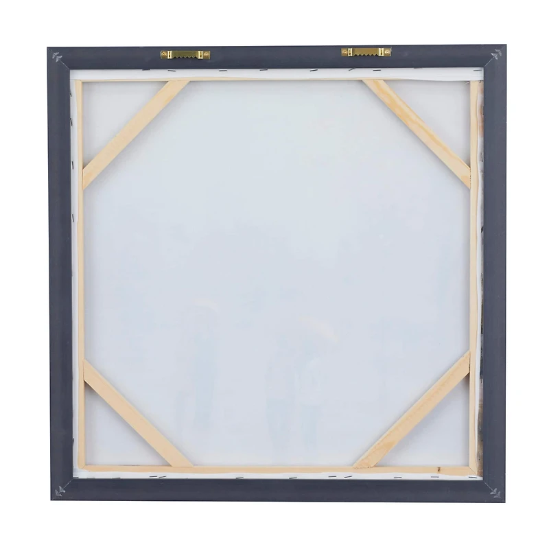 Multi Polystone Transitional Framed Wall Art, 24" x 24"