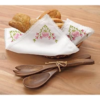 Leisure Arts® Pink Bread Basket Cloth Cover Stamped Embroidery Kit