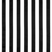 Black/White Stripe Matte Satin