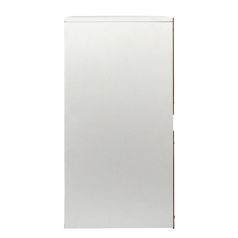 Household Essentials 30" Scandi White Finish Laundry Sorter Cabinet