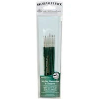 Royal Langnickel Gold Taklon Brush Value Pack Set