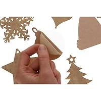 Essentials by Leisure Arts 3" Christmas Tree Clear Acrylic Ornaments, 10ct.