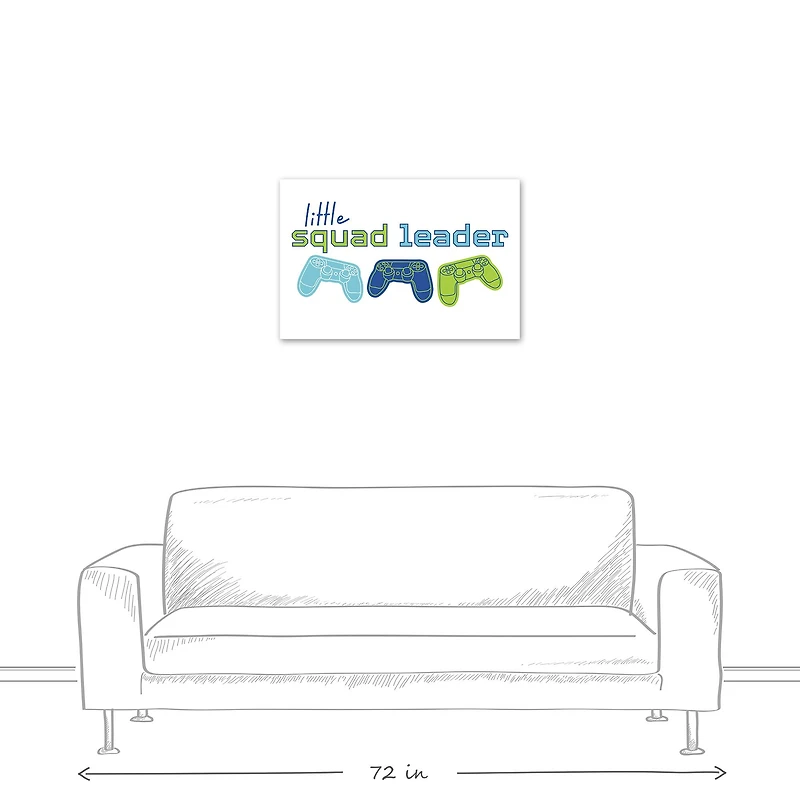 Little Squad Leader 30" x 20" Canvas Wall Art