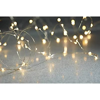 40ct. Warm White Silver Wire LED String Lights by Ashland®