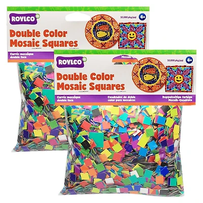 Roylco® Double Color Mosaic Squares, 2 Pack of 10,000