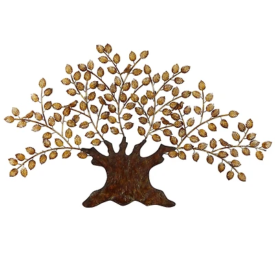 Brown Iron Traditional Wall Tree, 41" x 75" x 3"