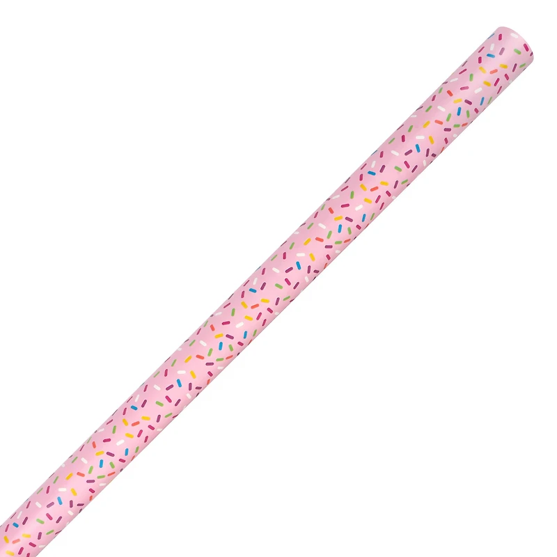 30" Pink Sprinkle Toss Gift Wrap by Celebrate It™