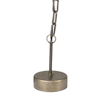 Wood & Metal Framed Chandelier with Wood Bead Draping