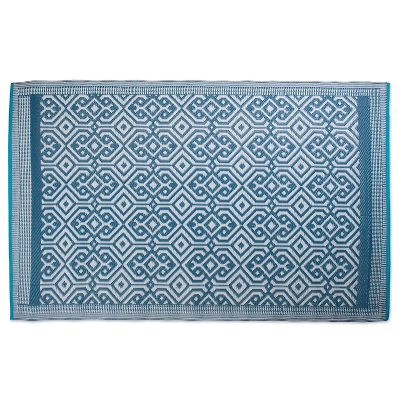 DII® Blue Moroccan Outdoor Rug, 4ft. x 6ft.