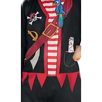 X-Small Black & Red Pirate Boy Toddler Halloween Costume