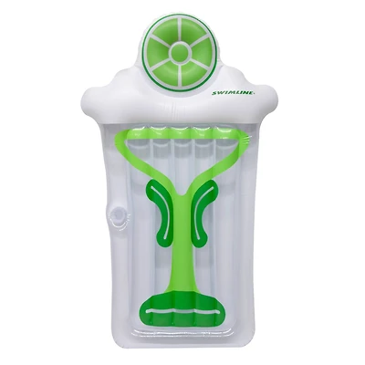 Swimline 6ft. Inflatable Green & White Novelty Margarita Swimming Pool Raft