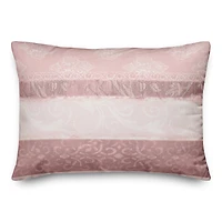 Blush Boho Stripes Throw Pillow
