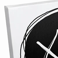 XO Black & White Canvas Wall Art