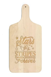 17" Stars and Stripes Forever Paddle Cutting Board