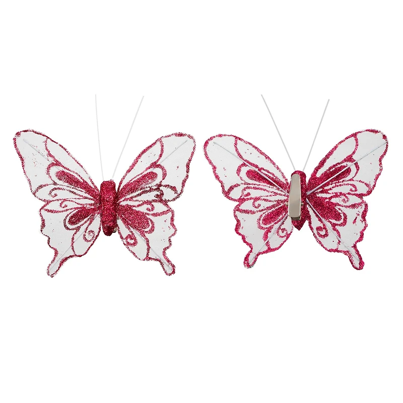 Glitter Butterfly Embellishments
