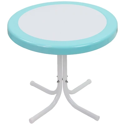 22" Outdoor Retro Tulip Side Table
