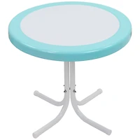 22" Outdoor Retro Tulip Side Table