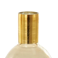 Gold Glass Geometric Tinted Decorative Vases, 3ct.