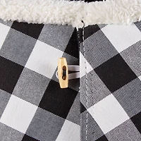 DII® Black & White Buffalo Check Holiday Tree Collar