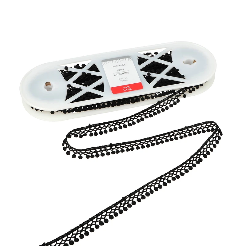 9/16" Pom Pom Lace Trim by Celebrate It