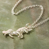 Charmalong™ Pink & Silver Plated Unicorn Charm by Bead Landing™