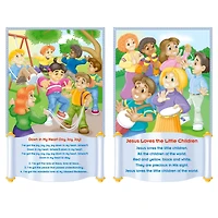 North Star Teacher Resources Children's Bible Songs Bulletin Board Chart Set