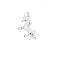 Charmalong™ Pink & Silver Plated Unicorn Charm by Bead Landing™