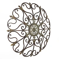 29" Brown Iron Rustic Wall Art