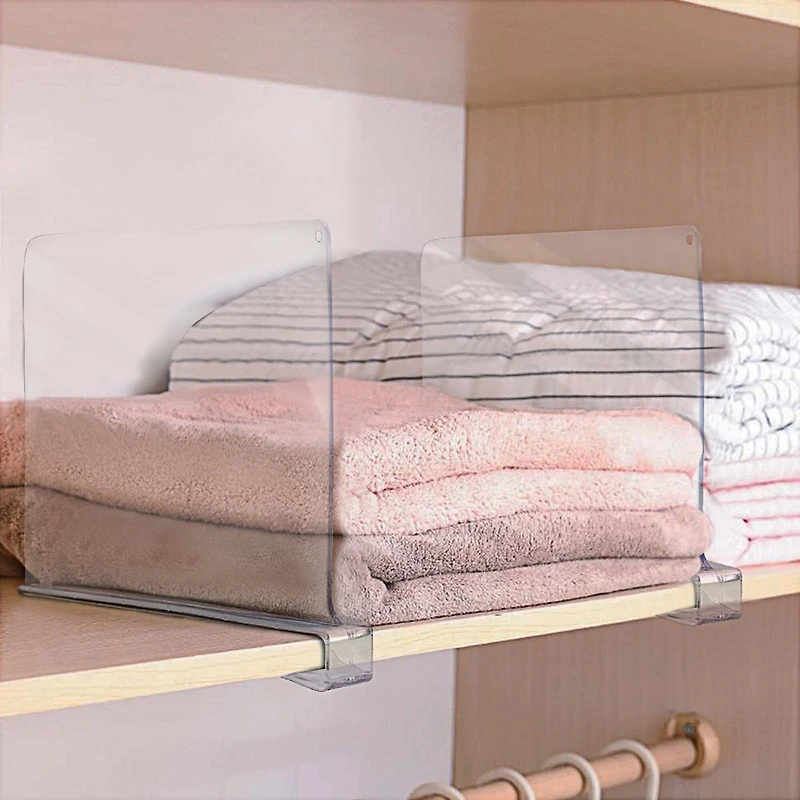 Sorbus 12.75" Modern Clear Acrylic Shelf Dividers