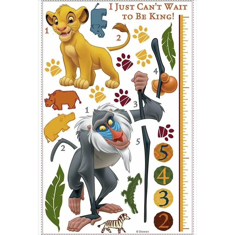 RoomMates Disney® The Lion King Rafiki Peel & Stick Growth Chart Decal