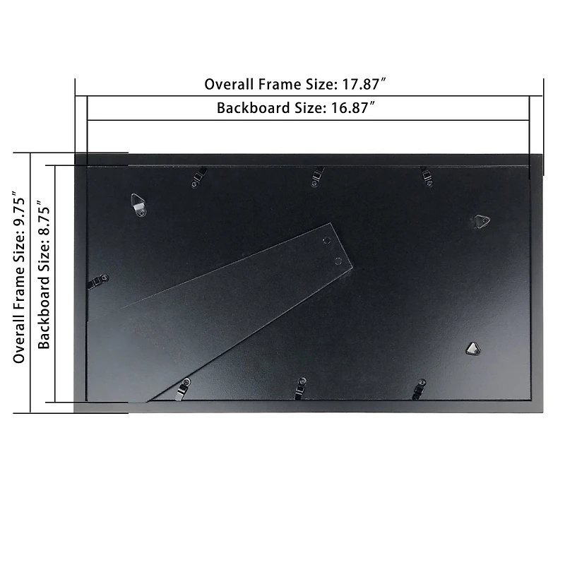 Simply Essentials™ 3 Opening Black Collage Frame with Mat by Studio Décor