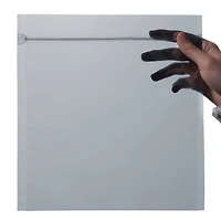 JAM Paper 8.5" x 8.5" Clear Square Foil Invitation Envelopes with Zip Closure, 25ct.