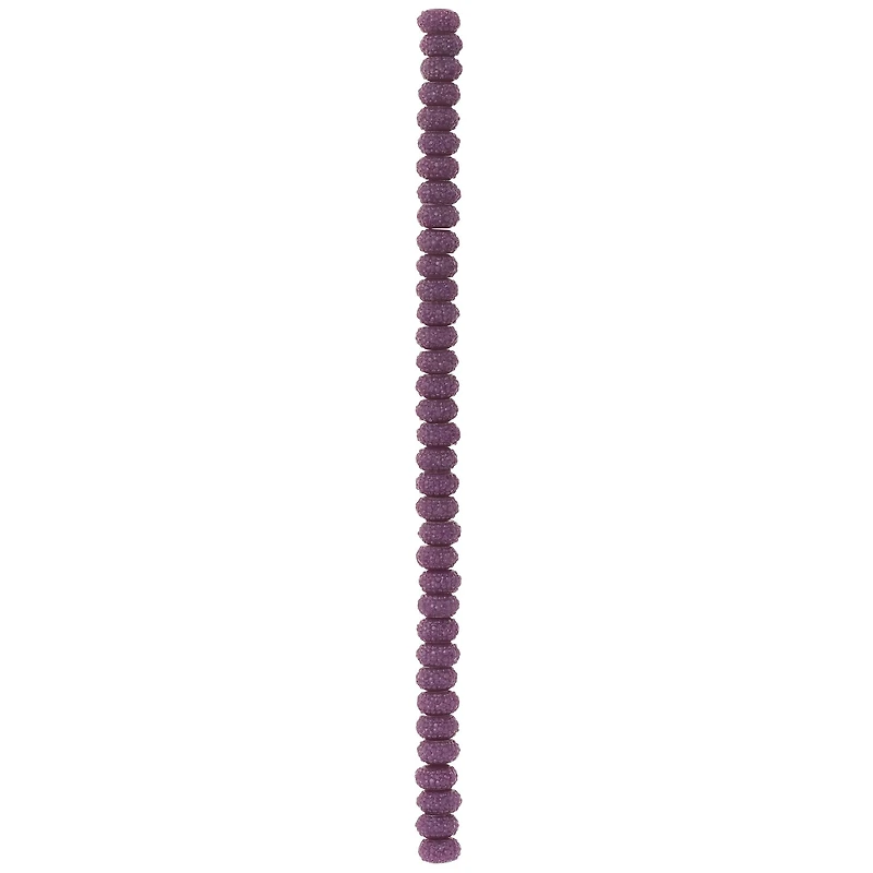 Purple Faceted Acrylic Rondel Beads, 8mm by Bead Landing™