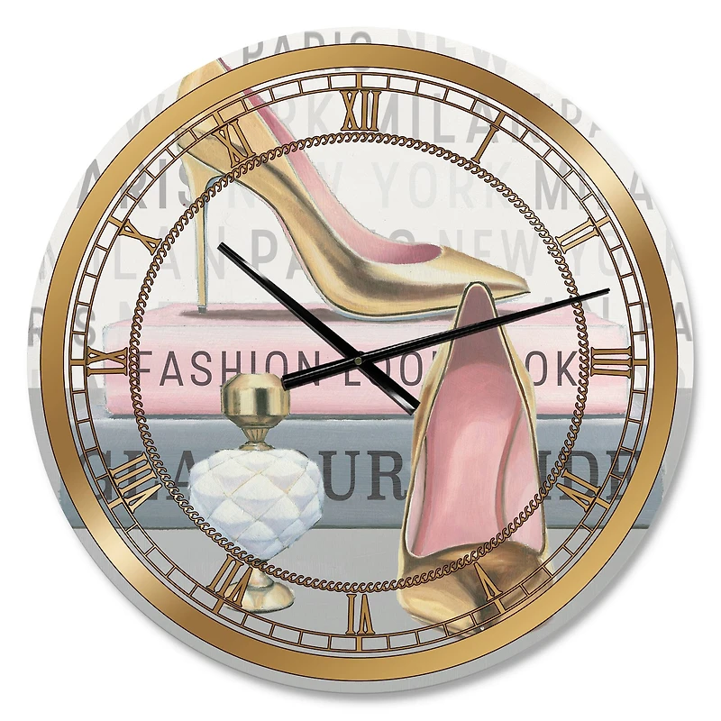 Designart Fashion High Heels III Glam Wall Clock
