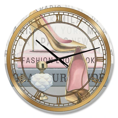 Designart Fashion High Heels III Glam Wall Clock