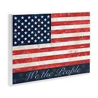 Stupell Industries We The People Flag Wall Plaque Art