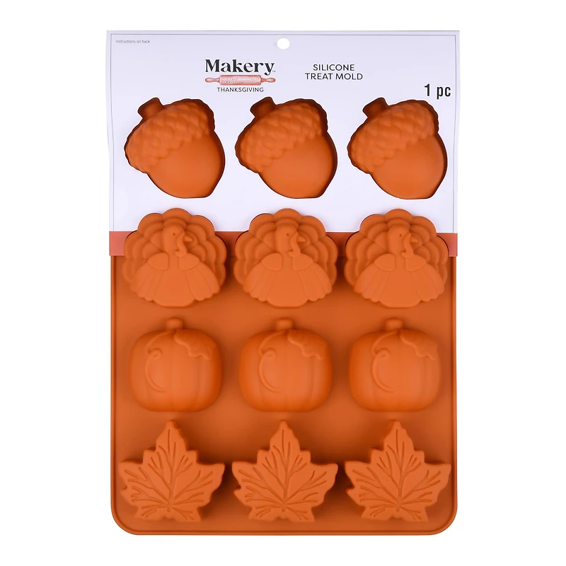 Large Thanksgiving Icons Silicone Treat Mold by Makery™