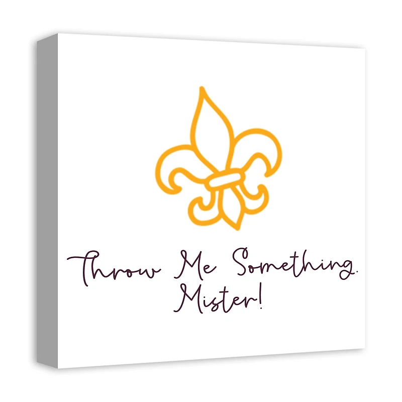 Throw Me Something Canvas Wall Art