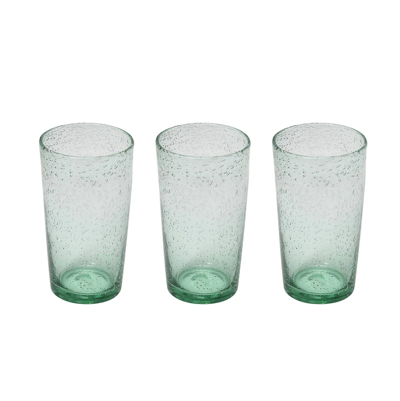 Hello Honey® 20oz. Transparent Bubble Drinking Glass Set