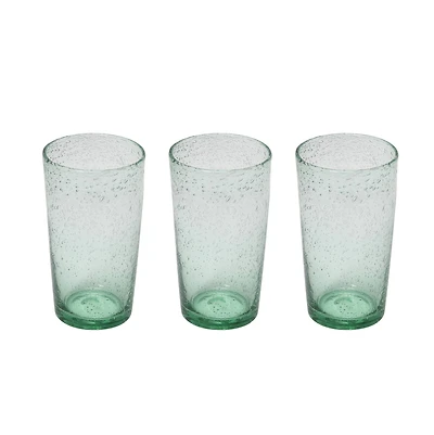 Hello Honey® 20oz. Transparent Bubble Drinking Glass Set