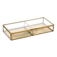 Hello Honey® Brass & Glass Display Box