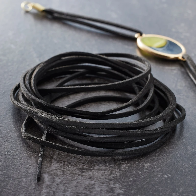 3mm Black Sueded Cording by Bead Landing™