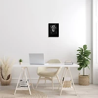 Stupell Industries King Of The Jungle Lion Portrait Black Framed Wall Art