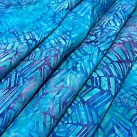 Feldman Premium Indonesian Batik Turquoise Crackle Fabric