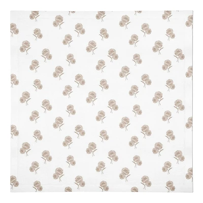 Delicate Floral Cotton Twill Napkin