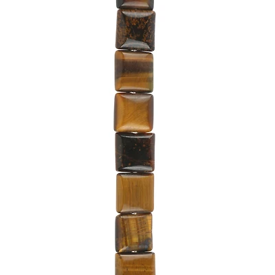 Tiger's Eye Square Beads, 8mm by Bead Landing™