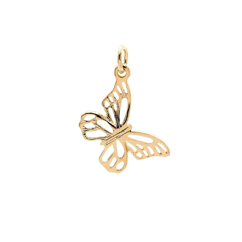 Charmalong™ 14K Gold Plated Butterfly Charm by Bead Landing™