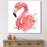 Designart - Portrait of Pink Flamingo I