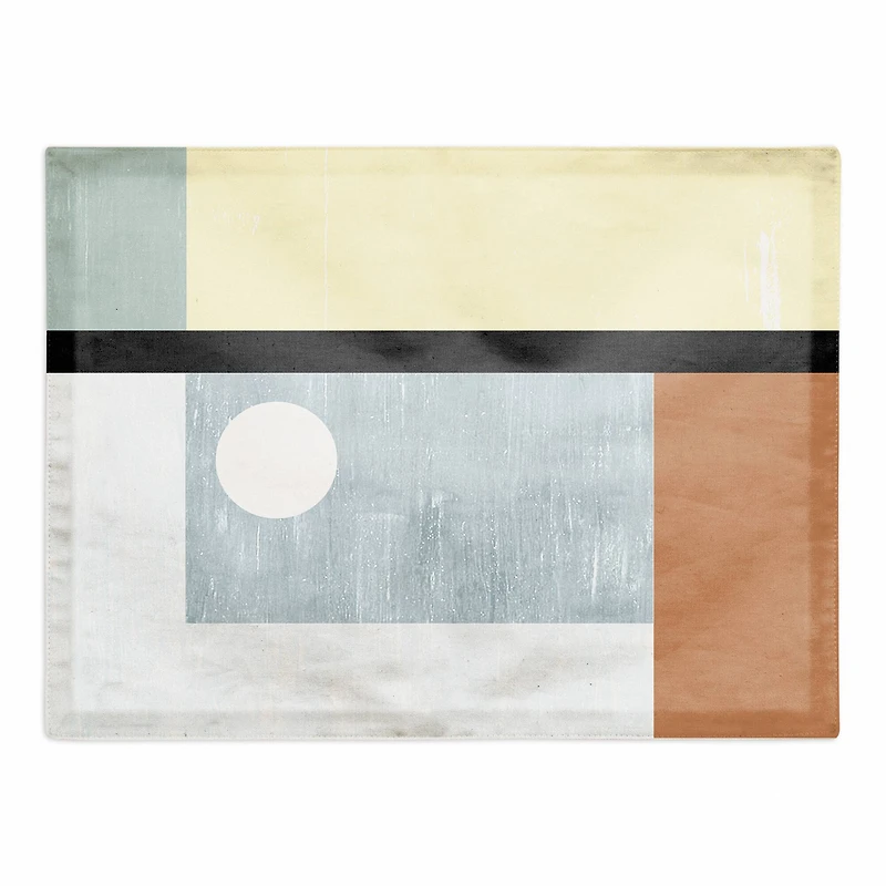 Mid Mod Shapes 18" x 14" Cotton Twill Placemat