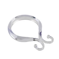 Bath Bliss Clear 12 Piece Double Shower Hooks